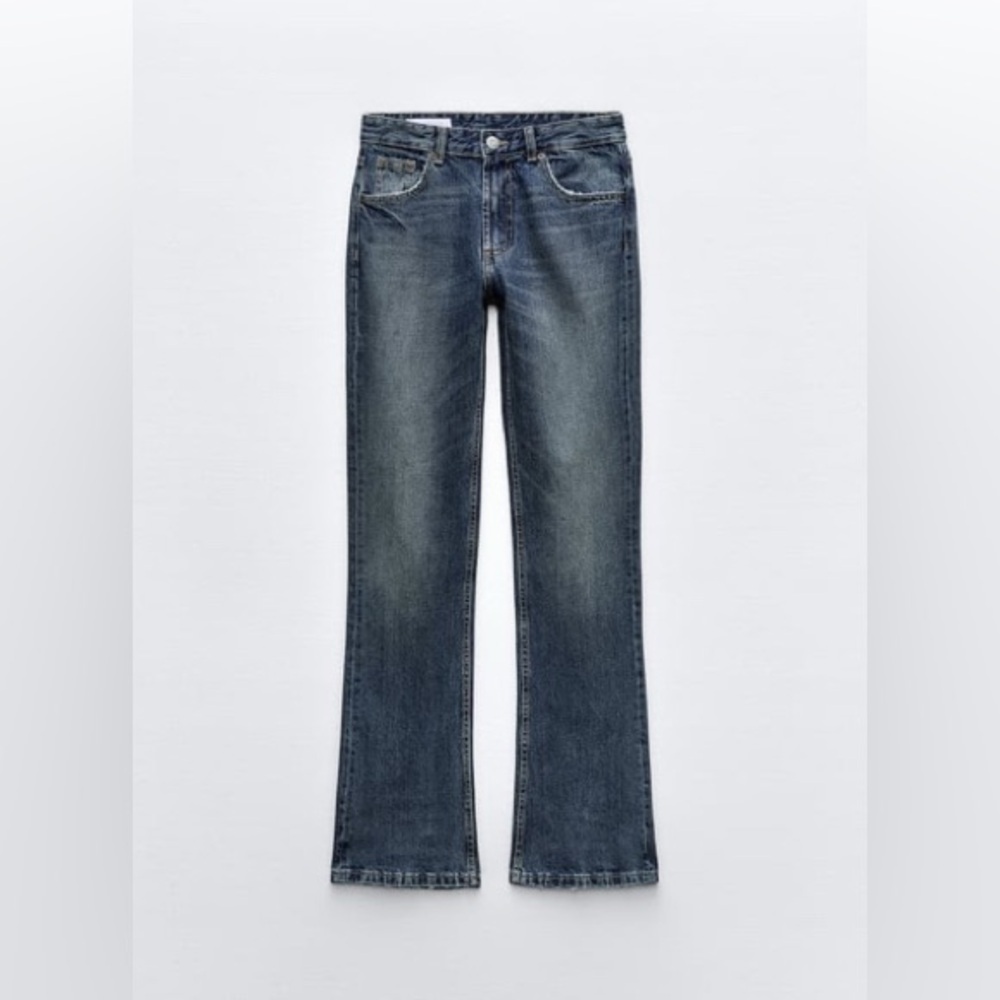 Zara Women's Boot Cut Jeans - Blue